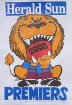 Brisbane Lions 2003 WEG Grand Final poster.